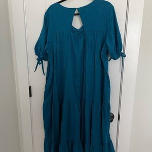 Brand new flowing cotton dress is perfect for fall!